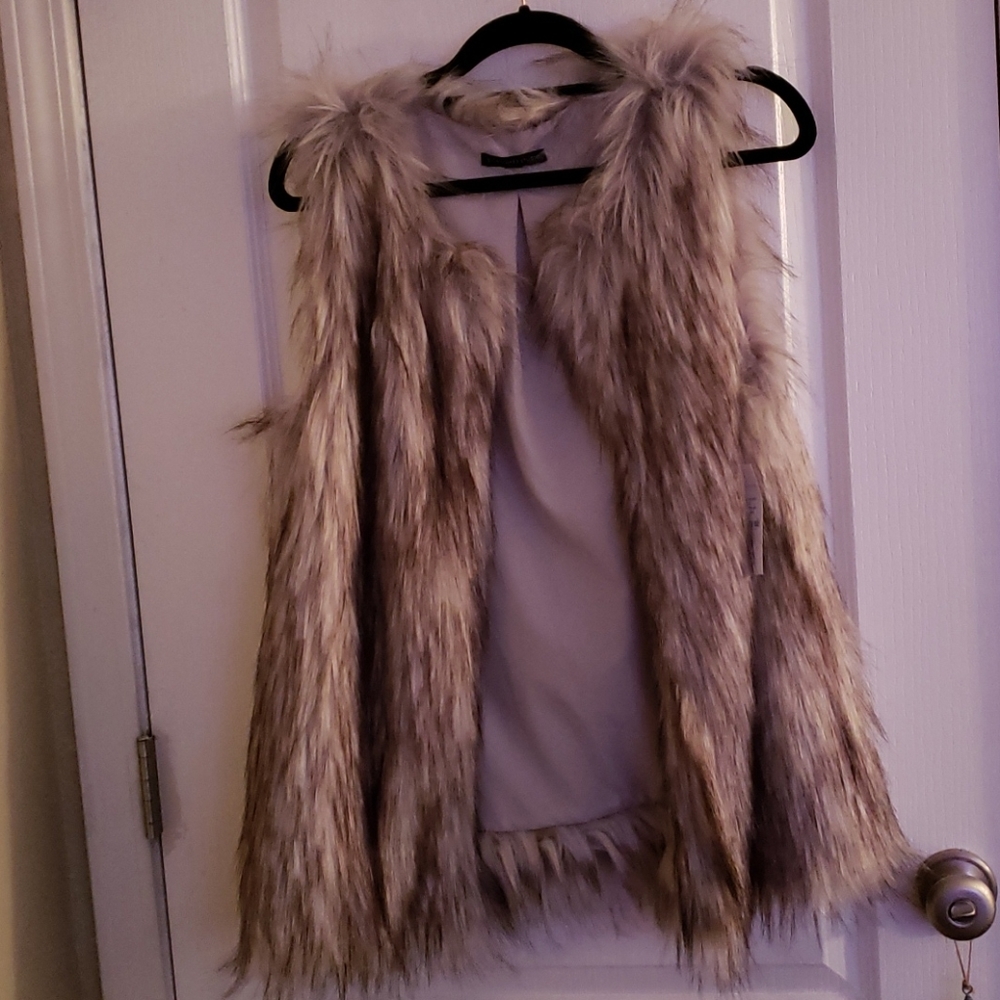 Faux fur vest